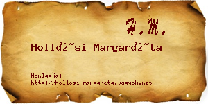 Hollósi Margaréta névjegykártya